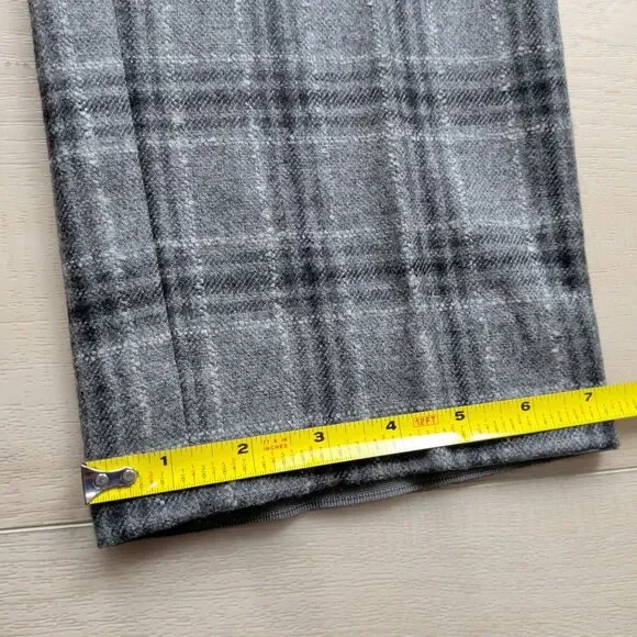 SuitSupply Brescia Dress Pants‎ Mens 32x28 Wool Cashmere Mohair Gray Plaid
